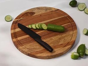 Planche à découper en bois pour la cuisine, résistante au lave-vaisselle, écologique, design rectangulaire, épaisseur 1,5 cm, idéale pour les fruits - Product Image 5