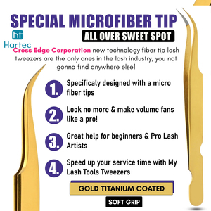Premium Quality Stainless Steel High-Performance Golden Color Smooth Tip Popular Product Eyelash Extension and Volume Tweezers - Product Image 4