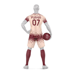 Conjunto de Camiseta y Pantalones Cortos de Fútbol para Hombre, Hechos a Medida, 100% Poliéster, de Alta Calidad, Elásticos en Cuatro Direcciones, Transpirables, de Secado Rápido, con Nombre del Equipo Impreso - Product Image 2