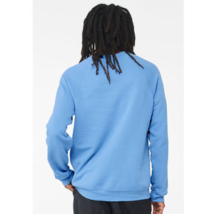 Sweat-shirt unisexe Bella Canvas 100% coton, doublure hiver respirante en molleton éponge, col rond raglan 3901 - Product Image 2