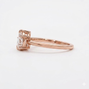 แหวนหมั้น Toi Et Moi ทองคำแท้ 14K มรกต 1 กะรัต และเพชรทรงหยดน้ำ 0.70 กะรัต แหวนสองเม็ด เพชร CVD/HPHT แท้เพาะเลี้ยงในห้องปฏิบัติการ รับรองโดย IGI - Product Image 5
