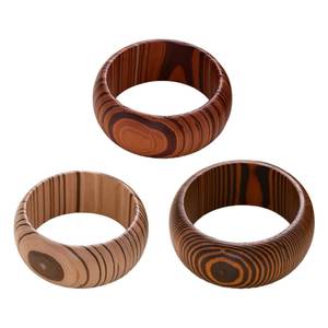 Bracelet en bois brillant rustique fait main Maillard vintage, écologique, avec couleur personnalisée pour le quotidien des femmes - Product Image 1