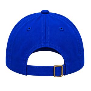 Casquette de baseball pour femme bleu roi avec broderie Poodle, lettrage jaune en relief, visière courbée, boucle réglable, style décontracté et tendance, type Dad Hat - Product Image 5