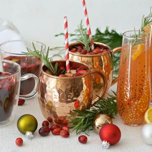 Copper <b>beverage</b> mug <b>set</b> lotus courtyard cups reusable premium cocktail <b>serving</b> durable collection mugs - Product Image 6