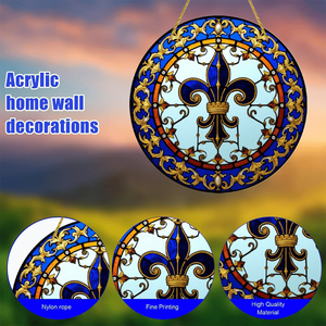 Atrapasueños de Acrílico Transparente HD con Diseño de Pétalos Azul Rey CIFbuy, Decoración Colgante para el Hogar, Decoración de Cristal - Product Image 3