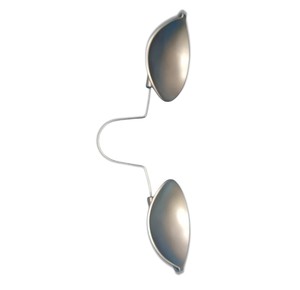 Protection oculaire laser réutilisable en acier inoxydable médical pour la chirurgie ophtalmique, protecteur corneal pour traitement laser - Product Image 1