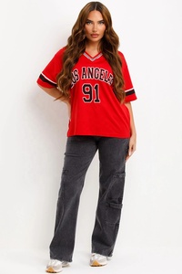 Sports personnalisé fabricant Boxy t-shirts séchage rapide surdimensionné football basket-ball maille maillot de football pour les femmes - Product Image 3