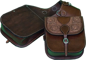 Classic Saddlery Western Horse Leather Saddle Bag Heavy Duty Trail Ride Premium Handmade Genuine Leather <b>Equestrian</b> - Product Image 1