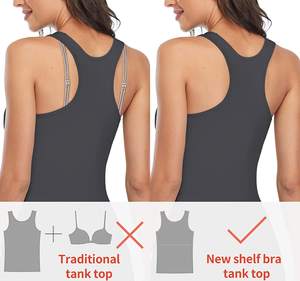 Camiseta Deportiva sin Mangas para Mujer, Diseño Ajustado, Tejido de Secado Rápido, para Gimnasio, Yoga y Cardio - Product Image 2