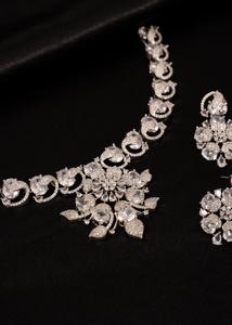 Collar de Diamantes Americanos Premium, Joyería de Lujo Estilo Bollywood, Collar AD de Lujo, Joyería Nupcial, Collar de Circonitas, Regalo para Ella - Product Image 5