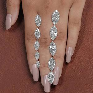 Diamante Cultivado en Laboratorio, Corte Marquesa, Certificado IGI, VVS, Perforado con Láser, para Fabricantes de Joyería, 1-5 Ct, Todos los Tamaños, Luxira Export - Product Image 3