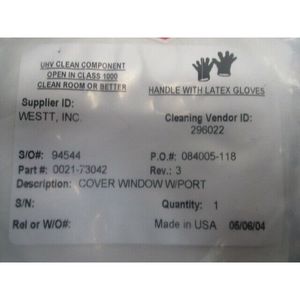 AMAT 0021-73042 ฝาครอบหน้าต่างพร้อมพอร์ต, 105747 - อุปกรณ์และอะไหล่เซมิคอนดักเตอร์ระดับโลกที่เชื่อถือได้ - Product Image 1
