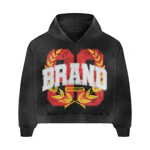 Ensemble deux pièces personnalisé pour femme : short en jean épais à capuche et logo imprimé, grandes tailles, streetwear hiver/printemps, marque privée OEM - Product Image 2