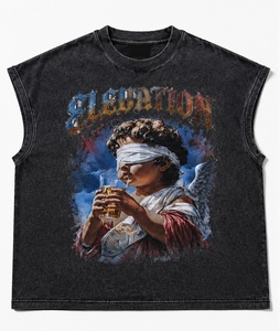 Camiseta sin Mangas Premium Personalizada para Hombre, 230 g/m², 100% Algodón, Resistente al Encogimiento, Transpirable, para Gimnasio, Venta al Por Mayor - Product Image 1