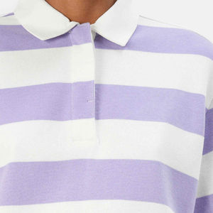 Custom Rugby Team Wear Stripe <b>Long</b> <b>Sleeve</b> Pique <b>Polo</b> Heavy Weight Rugby Football Jersey <b>for</b> Men and <b>Women</b> Sports - Product Image 4