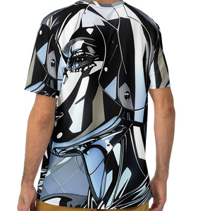 เสื้อยืดระบายอากาศพิมพ์ลายกราฟิกผสมลายศิลปะสำหรับไลฟ์สไตล์ร่วมสมัยและชุดลำลอง - Product Image 3