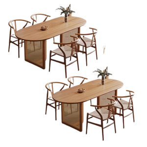 Juego de mesa de comedor de madera maciza Diseño simple de lujo para muebles de comedor y restaurante Fábrica directa - Product Image 2