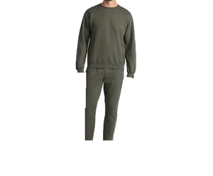 Men's gray color Sweatpants Elastic Waist Casual Cotton Joggers Autumn Midweight Knitted Pants - Product Image 1