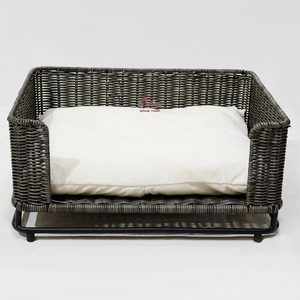 New Arrival Orthopedic Dog Bed Solid Faux Fur L-Shaped Waterproof Removable Cover - Product Image 2