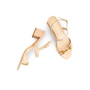 Sandalia Tacón Formal Beige FR5444 - Product Image 1