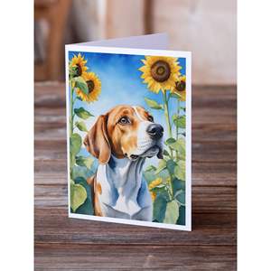 การ์ดเปล่าขนาด5x7แปลกๆ A7ขนาด5x7มีฟ็อกซ์เฮานด์ภาษาอังกฤษ8ใบพร้อมซองการ์ดอวยพรดอกทานตะวัน - Product Image 2