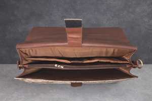 Luxury Designer Hair-on Cowhide Laptop <b>Bag</b> for Women Real Leather Crossbody Shoulder <b>Bag</b> Vintage Style OEM LHLB-0003 - Product Image 6