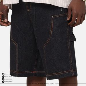 กางเกงยีนส์ขาสั้นวินเทจสไตล์ดิสเทรสคุณภาพสูง กางเกงขาสั้นลำลองสำหรับฤดูร้อน เหมาะสำหรับกิจกรรมกลางแจ้ง ทรงตรง ใส่ได้ทั้งชายและหญิง - Product Image 2