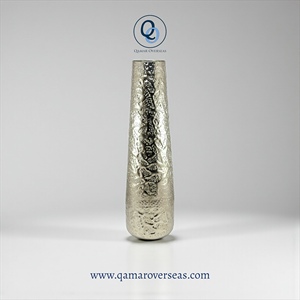 <b>Silver</b> <b>Top</b> Selling Flower Vase For Home Decoration Aluminium Metal Flower Vase Embossed Design Customisable - Product Image 6