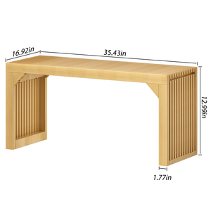 35 \ "panca in legno massello per ingresso soggiorno e cucina mobili ispirati alla natura - Product Image 4
