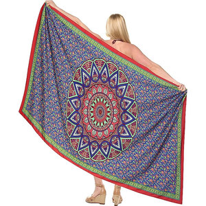 Wholesale Price One Piece Beach <b>Sarong</b> Cover up For Women's OEM Design Customized Printed Women Printed Beach <b>Sarong</b> - Product Image 2