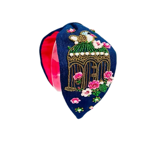 Serre-tête tendance brodé de fleurs et orné de perles pour femme – Collections Premium pour Boutiques et Occasions Spéciales - Product Image 5