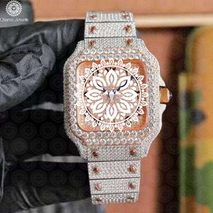 Reloj Cuadrado de Acero Inoxidable para Hombre Charm Jewels de Lujo, 40 mm, Movimiento Mecánico Analógico, Cristal de Zafiro, Cierre Oculto con Botón de Presión - Product Image 2