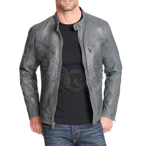 Chaqueta de Cuero de Moda Urbana Personalizada para Hombre, Chaqueta de Cuero de Moda con Cierre de Cremallera para Invierno, Estilo Casual para Hombre - Product Image 2