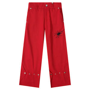 Pantalones Vaqueros Holgados de Mezclilla para Hombre, de Alta Calidad, con Logotipo Personalizado, Negros, de Corte Recto, Lavado Simple - Product Image 4