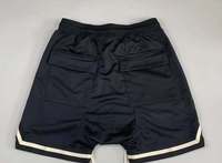 Shorts décontractés pour hommes en tissu peigné avec poche avant, broderie de logo personnalisée, style urbain, couleur unie, 100 % coton, coupe-vent et respirant