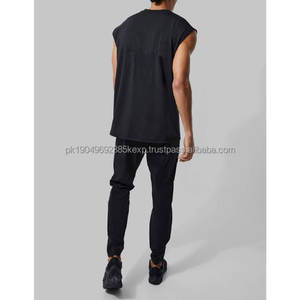 Prix de gros, vêtements en coton, vêtements de sport, débardeur, logo personnalisé, sans manches, séchage rapide, respirant, débardeur pour homme - Product Image 5