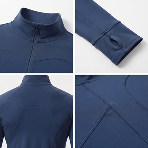 Chaqueta Deportiva Personalizada para Hombre, Chaqueta de Yoga y Fitness con Cuello Alto, Chaqueta de Gimnasio Transpirable de Punto con Cierre Completo, Chaqueta Deportiva Ajustada para Hombre - Product Image 6