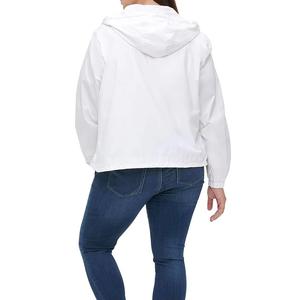 Custom Printed High Quality Lightweight Waterproof Breathable Four-Way Stretch Leather Jacket Stand Streetwear 100% Polyester - Product Image 6