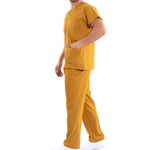 Customizable Men's V-Neck Style Nursing Scrubs Hospital And Medical Uniform <b>Sets</b> for <b>Doctors</b> Use Top Quality Men Nursing Scrubs - Product Image 2
