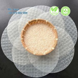 Papier de riz pour rouleaux de printemps (galettes de riz) 16cm/18cm/22cm OEM Rouleaux de printemps |   Sain et végétalien, sans gluten, sans OGM - Product Image 1