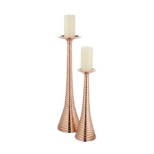 Modern Mirror Polished Stainless Steel Arden Pillar Candle Holder Tapered Design Metal <b>Candlestick</b> for Luxury Wedding Table Use - Product Image 2