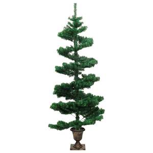 Árbol de Navidad Mediano con Diseño de Espiral en PVC Verde - Adorno Festivo para Decoración Navideña - Product Image 4