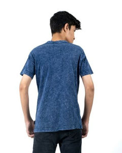 Nouveau T-shirt long unisexe surdimensionné en coton 100% respirant et écologique, style vintage délavé à l'acide, avec col contrastant, idéal pour l'été - Product Image 4