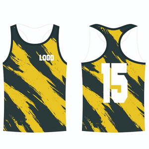 Wholesale Custom Men Plus Size Racer Tank Top Eco Polyester Quick Dry Breathable Sleeveless Sports Vest OEM Bulk - Product Image 4