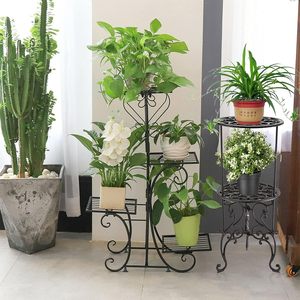Soporte de Plantas de 2 Niveles Resistente para Hogar, Jardín y Patio, Soporte Vintage para Macetas, Soporte Decorativo Grande para Plantas de Piso - Product Image 3