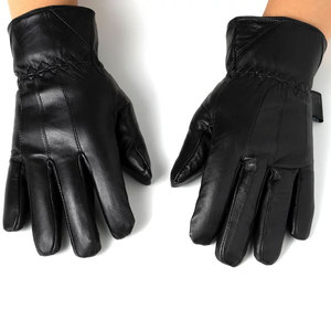 Real Leather Wrist-Length Unlined <b>Gloves</b> <b>for</b> <b>Men</b>/Women Winter Outdoor <b>Touchscreen</b> Eco-Friendly Thermal - Product Image 2