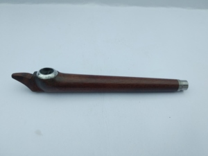 Pipe à herbe Dokha en bois faite à la main, forme naturelle sculptée, imitation antique, objet de collection - Product Image 2