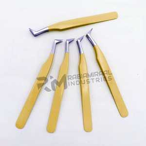 แหนบต่อขนตา RMI สีเหลือง รุ่น Beautiful Girls Collection 45 องศา แบบรัสเซียน บูทวอลุ่ม ไดมอนด์กริป - Product Image 6