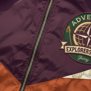 เสื้อแจ็คเก็ตบอมเบอร์ผู้ชายแบบกันลม แบรนด์ Adventure Explorers & Co รุ่น Color Block คอตั้ง ซิปหน้า ผลิตจากโพลีเอสเตอร์ สไตล์ลำลอง - Product Image 6