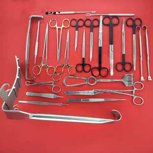 Juego de Instrumentos Quirúrgicos para Abdominoplastia, 23 Piezas, Acero Alemán, Equipo Dental para Cirugía Plástica Canina, Ecológico y Reutilizable - Product Image 1